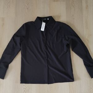 CBR Black Button Down Shirt for Women